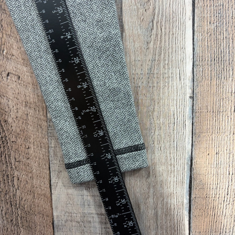 Lululemon Leggings Womens 4 Grey Herringbone High Rise Tights Yoga Athleisure - Picture 7 of 8